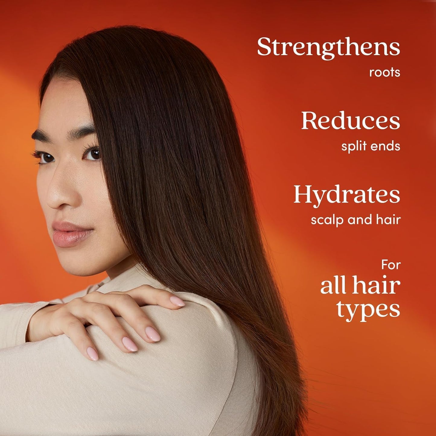 Fable and Mane Hair Oil - HoliRoots Strengthening Serum for Damaged, Frizzy Hair with Ashwagandha, Castor Oil & Scalp Treatment - 1.8FL oz